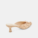 Camilo Rattan Kitten Heel Light Rattan