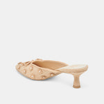 Camilo Rattan Kitten Heel Light Rattan