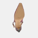 Lorine Mesh Kitten Heel Burgundy