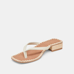 Barty White Leather