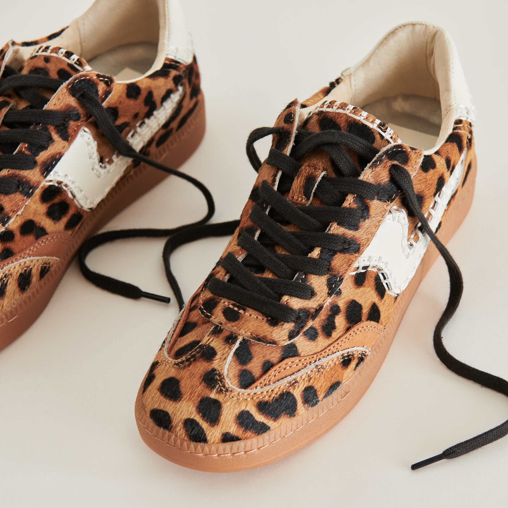 Notice Stitch Leopard Calf Hair