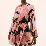 Anthea Dress Moody Abst Flora