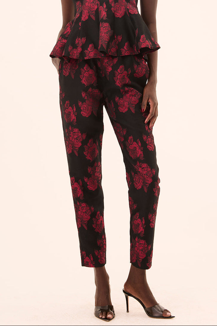 Ria Floral Pant Midnight Rose
