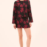 Yanni Floral Jacket Midnight Rose