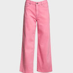 Frances Valentine Ace Jean Solid Stretch Denim Pink