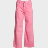 Frances Valentine Ace Jean Solid Stretch Denim Pink