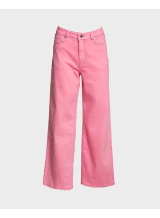 Frances Valentine Ace Jean Solid Stretch Denim Pink