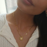 Thalia Heart Necklace Gold