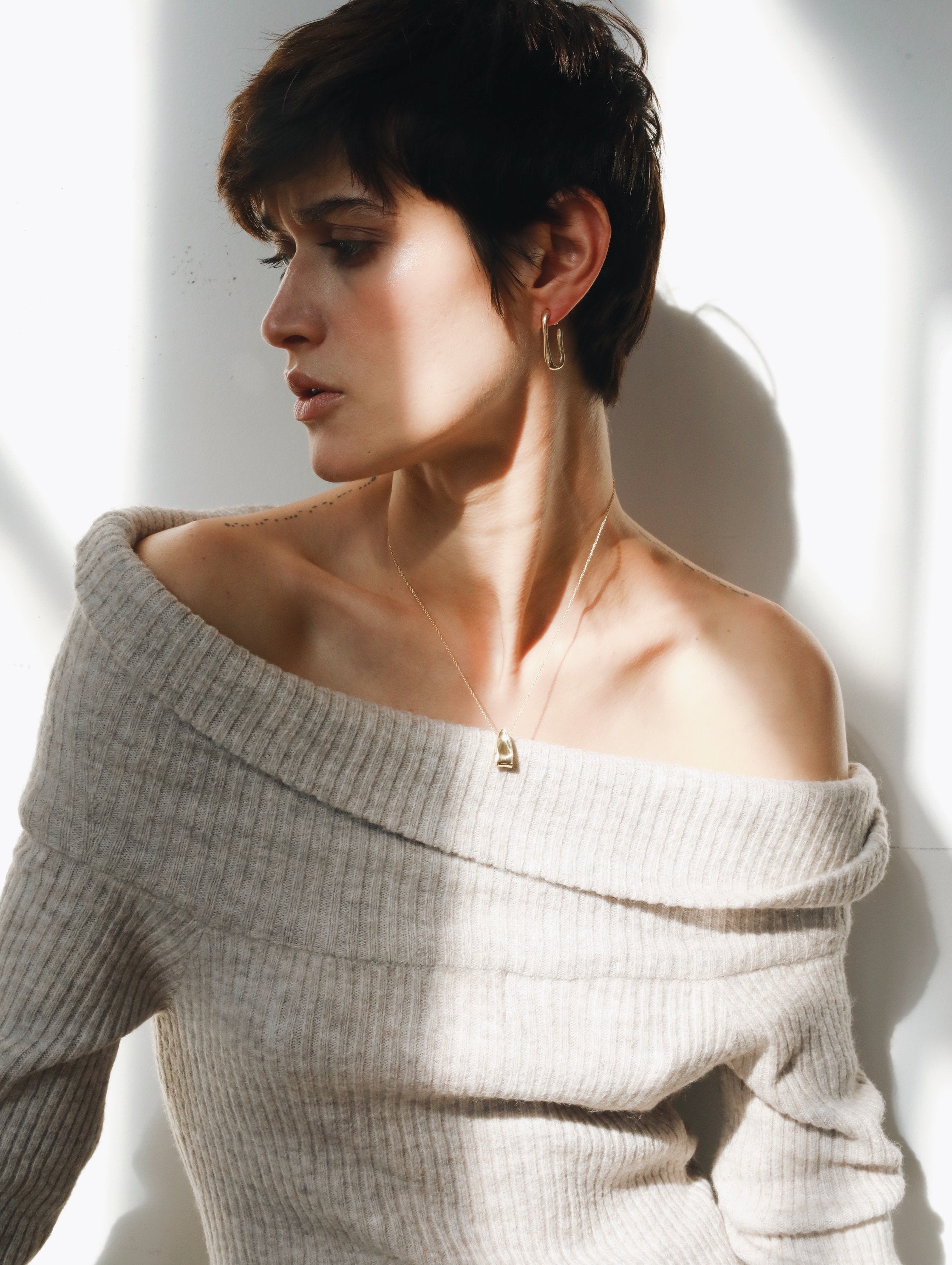 Ancre Necklace Brass