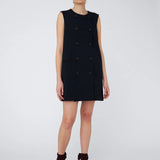 Double-Breasted Mini Dress Navy