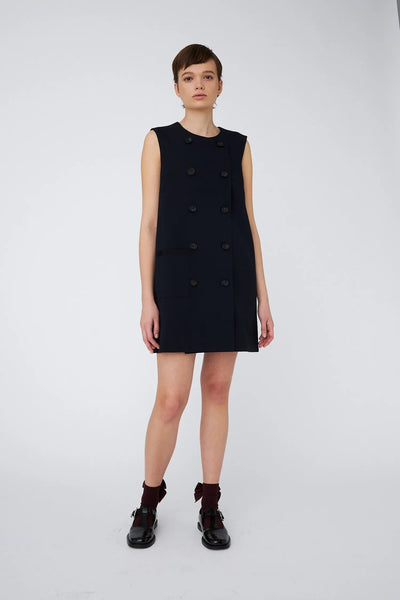 double breasted mini dress School This chic Sixties inspired Item:Mirror 25 Best Black Dress Cathlin0504