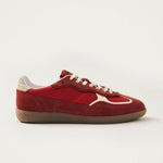 Rife Sheen Red Leather Sneakers