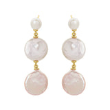 Lulu Pearl Earrings Gold