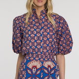 Edie Top Sapphire Feather