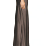 Silk Full Length Skirt Mushroom