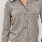 Eryn Mixed Top Grey/ Blue