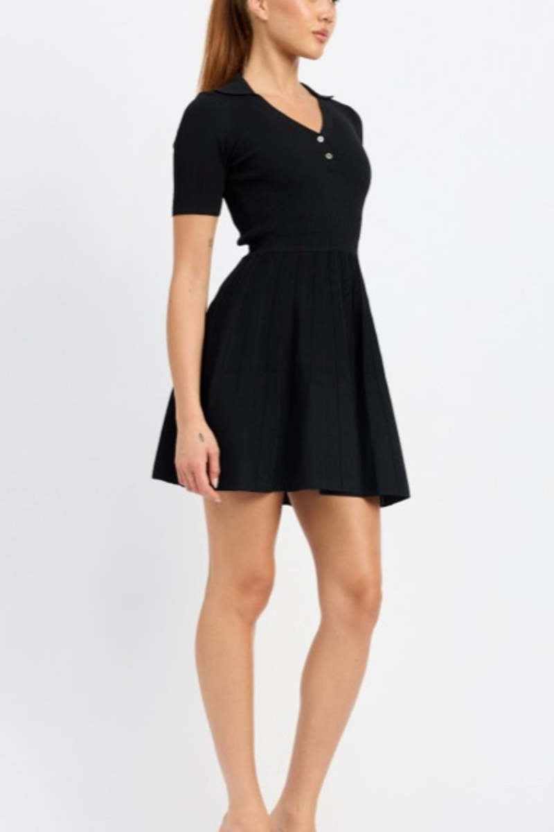 Parker Mini Tennis Dress Black