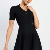Parker Mini Tennis Dress Black