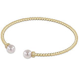 Classic Gold Cuff - Pearl