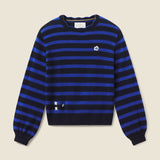 Cobalt and Navy Detailed Ryann Sweater