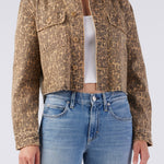 Carly Button Jacket Leapord