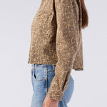 Carly Button Jacket Leapord