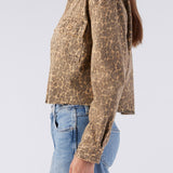Carly Button Jacket Leapord