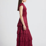 Klea Mixed Media Multi Tiered Dress