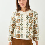 Dakota Jacket-Cotton Embellished Ivory