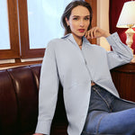 The Zip It Shirt Powder Blue