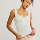 Clean Slate Henley White