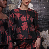 Yanni Floral Jacket Midnight Rose