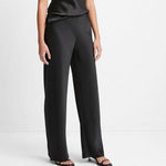 Fluid Bias Satin Pant Black