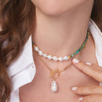 Mari Pearl Necklace Gold