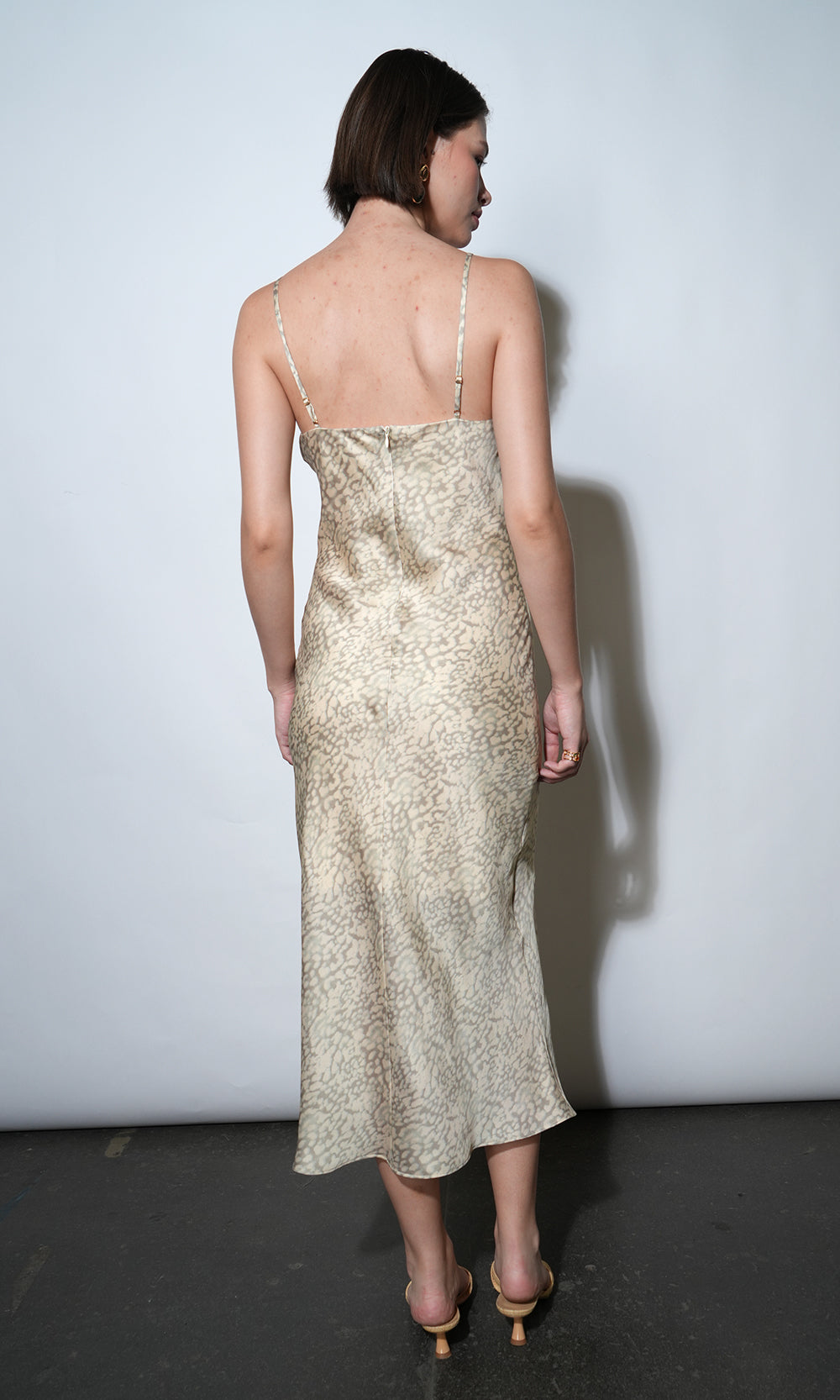 Cassandra Animal Midi Slip Dress