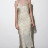 Cassandra Animal Midi Slip Dress