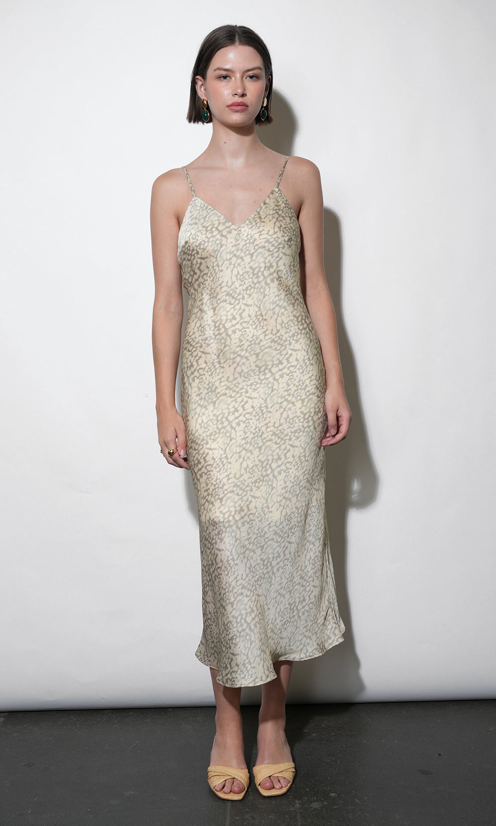 Cassandra Animal Midi Slip Dress