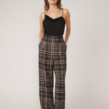 Milena Pant Black Plaid