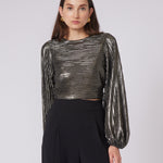 Pace Blouse Metallic Space Print