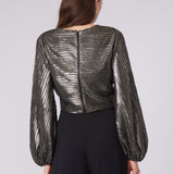 Pace Blouse Metallic Space Print