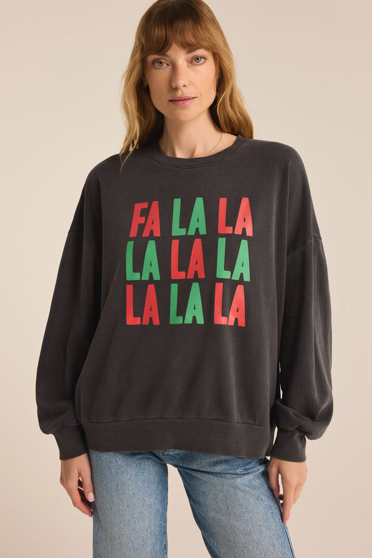 Fa La La Graphic Sweatshirt