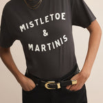 Mistletoe Boyfriend Tee Black Sand
