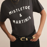 Mistletoe Boyfriend Tee Black Sand