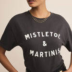 Mistletoe Boyfriend Tee Black Sand