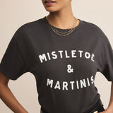 Mistletoe Boyfriend Tee Black Sand