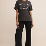 Mistletoe Boyfriend Tee Black Sand