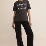 Mistletoe Boyfriend Tee Black Sand