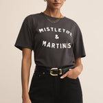 Mistletoe Boyfriend Tee Black Sand