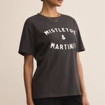 Mistletoe Boyfriend Tee Black Sand