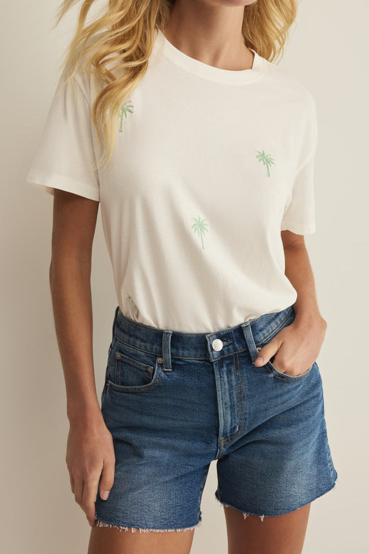 Palms Boyfriend Tee Sea Salt